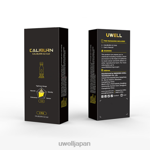 UWELL CALIBURN G2 コイル | 4個パック | UWELL Tokyo un2 メッシュ h 12Ω J0X2T2